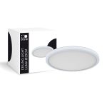 D'Lite Luce da soffitto Luma Bianca 18W 1700lm - 827 Bianco Molto Caldo | IP44 - 29cm