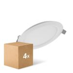 Confezione Multipack 4x Ledvance Downlight LED Comfort DN105 6W 420lm 120D - 830 Luce Calda -  | 118mm 
