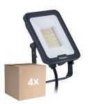 Confezione Multipack 4x Philips Proiettore LED Ledinaire BVP167 30W 3600lm 110D - 830-840-865 CCT | IP65 - Simmetrico