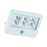 Eglo Luce Da Parete Gavello Bianca 840 Bianco Freddo | IP54 - Sensore Di Movimento