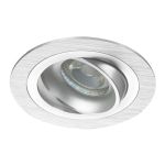 Noxion Incasso Spot Logic MR16 Inclinabile Aluminium | Ritaglio 80mm - GU10 Attacco
