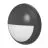 Noxion Bulkhead LED Pro V2 12/16/20W 2400lm - 830-840-865 CCT | 325mm - IP65 - Emergenza 3H + Palpebra Il Anello Nero