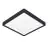 Eglo Connect.Z Smart Luce da soffitto Illuminazione del bagno Fueva 6-Z Plastica Nero 13.5W 2000lm - 827-865 Regolabile Bianca + RGB | Dimmerabile
